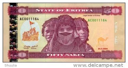 Eritrea  50 Nakfa 2004 Pick 7 UNC - Eritrea