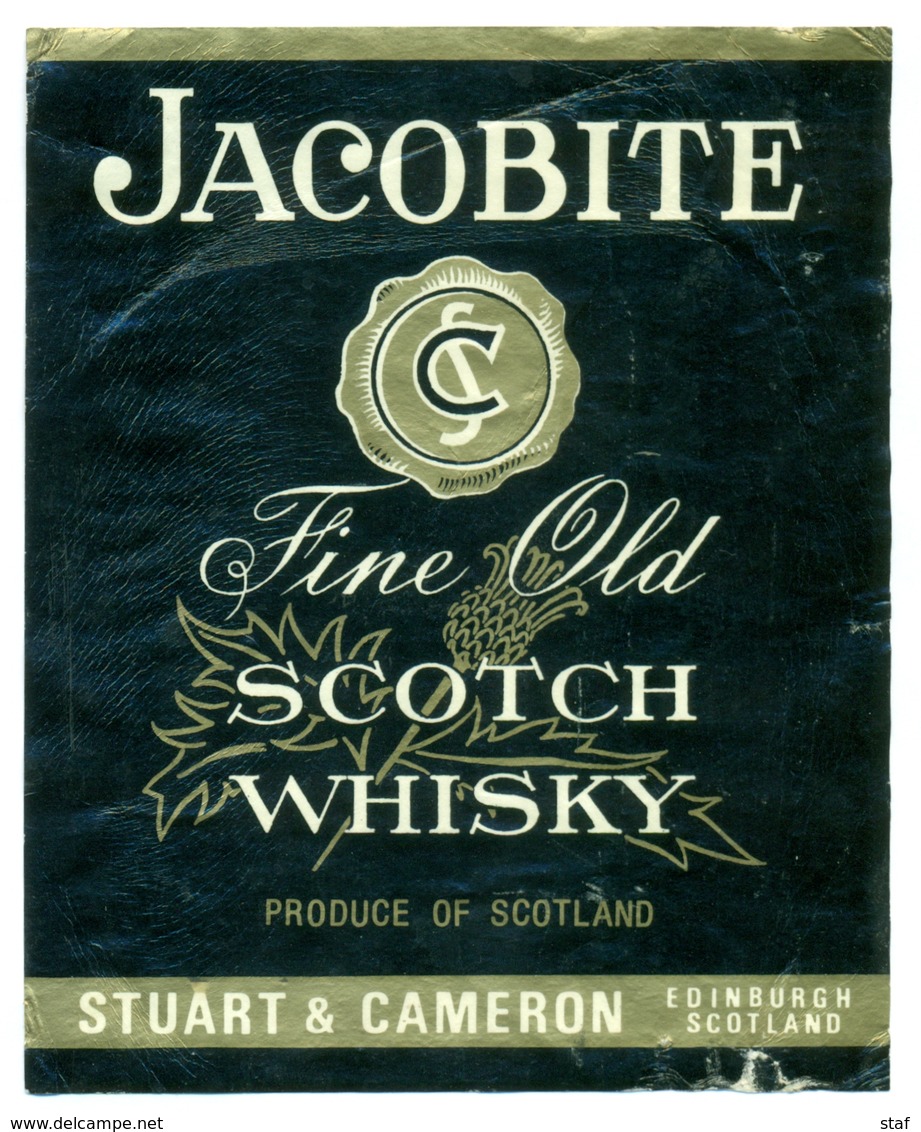 Oud Etiket / Ancienne étiquette Whisky Jacobite - Whisky