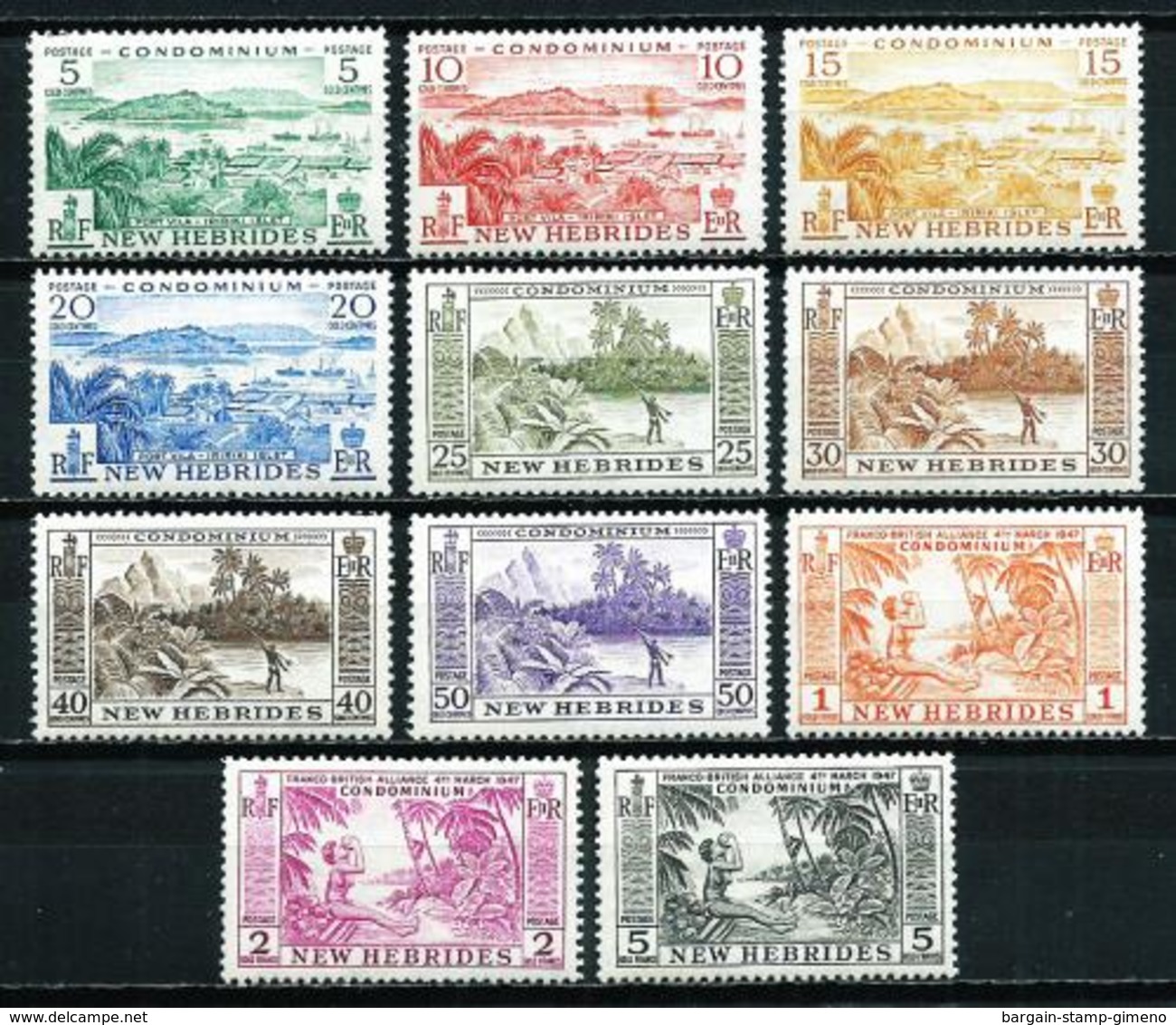 Nuevas Hébridas (Británicas) Nº 186/96 Nuevo - Unused Stamps