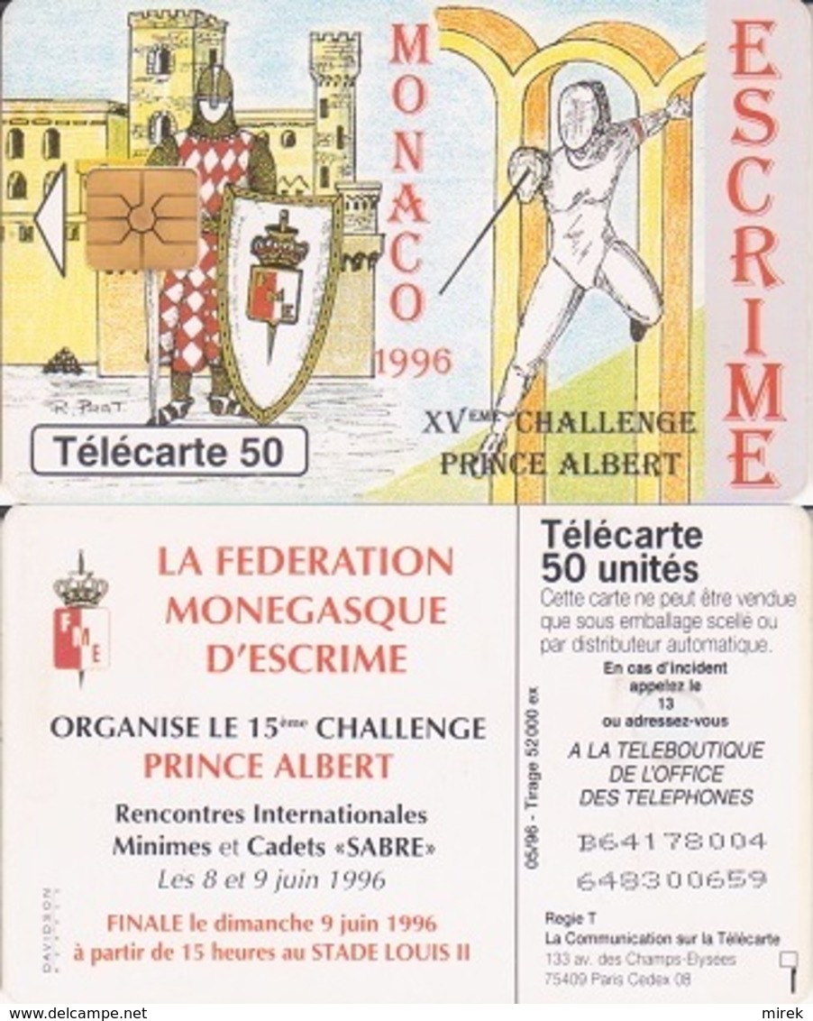 377/ Monaco; Escrime 1996 - Monaco