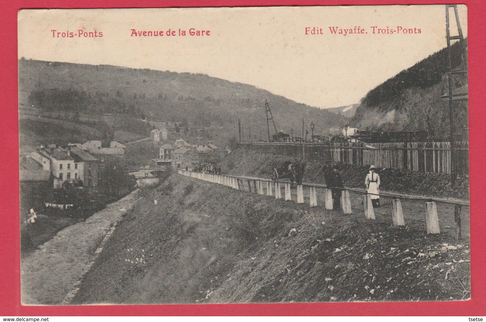 Trois-Ponts - Avenue De La Gare - 1908 ( Voir Verso ) - Trois-Ponts