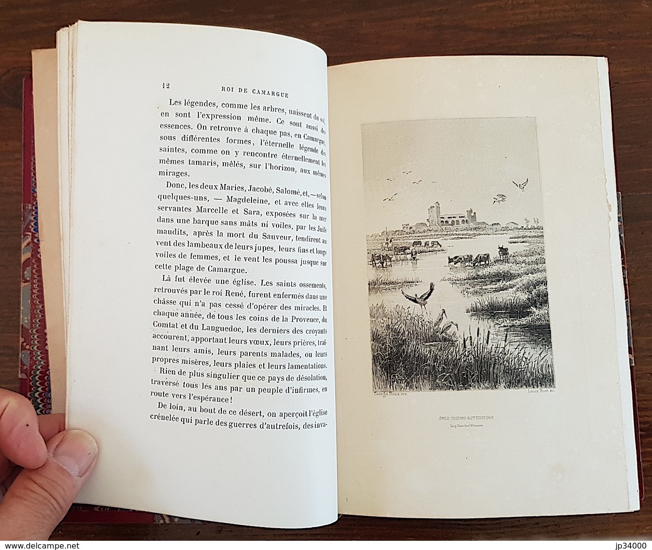 AICARD: Roi De Camargue Illustré Par ROUX. Reliure époque 1890. Très Bel Exemplaire. - Languedoc-Roussillon