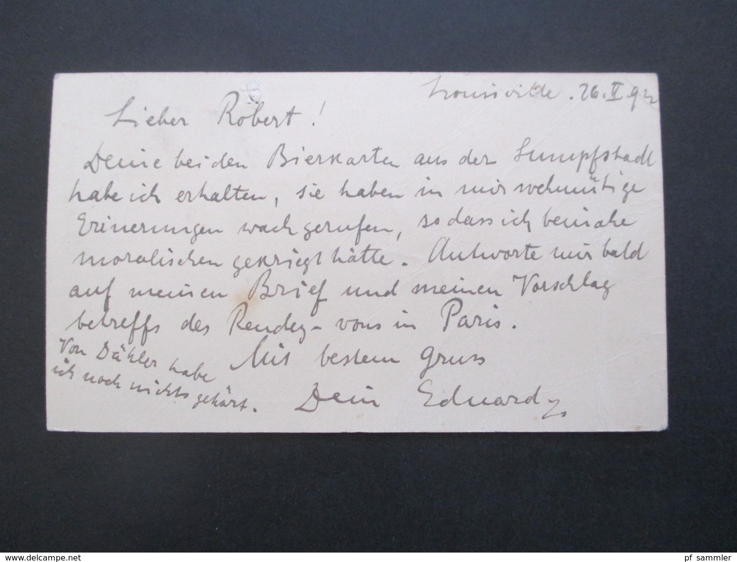 USA 1892 Ganzsache Nach Zürich In Der Schweiz Gesendet Mit Ank. StempelZürich Brieftrgr. - Brieven En Documenten