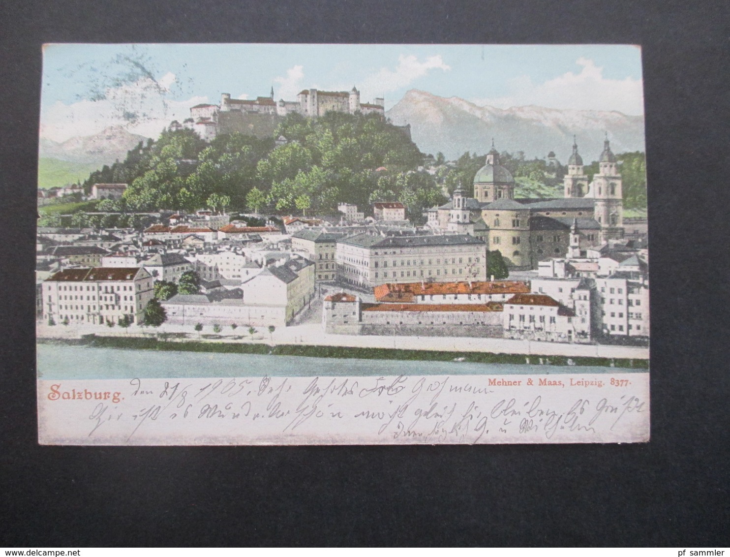 Österreich 1905 AK Salzburg Verlag Mehner & Maas, Leipzig Nach München Gesendet Mit 2 Verschiedenen Ank. Stempel - Salzburg Stadt