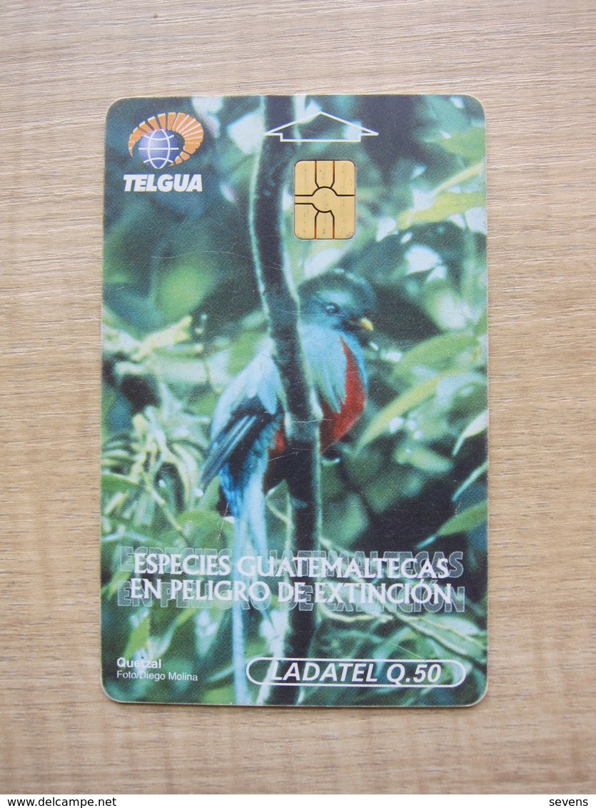 Chip Phonecard, Bird,used - Guatemala