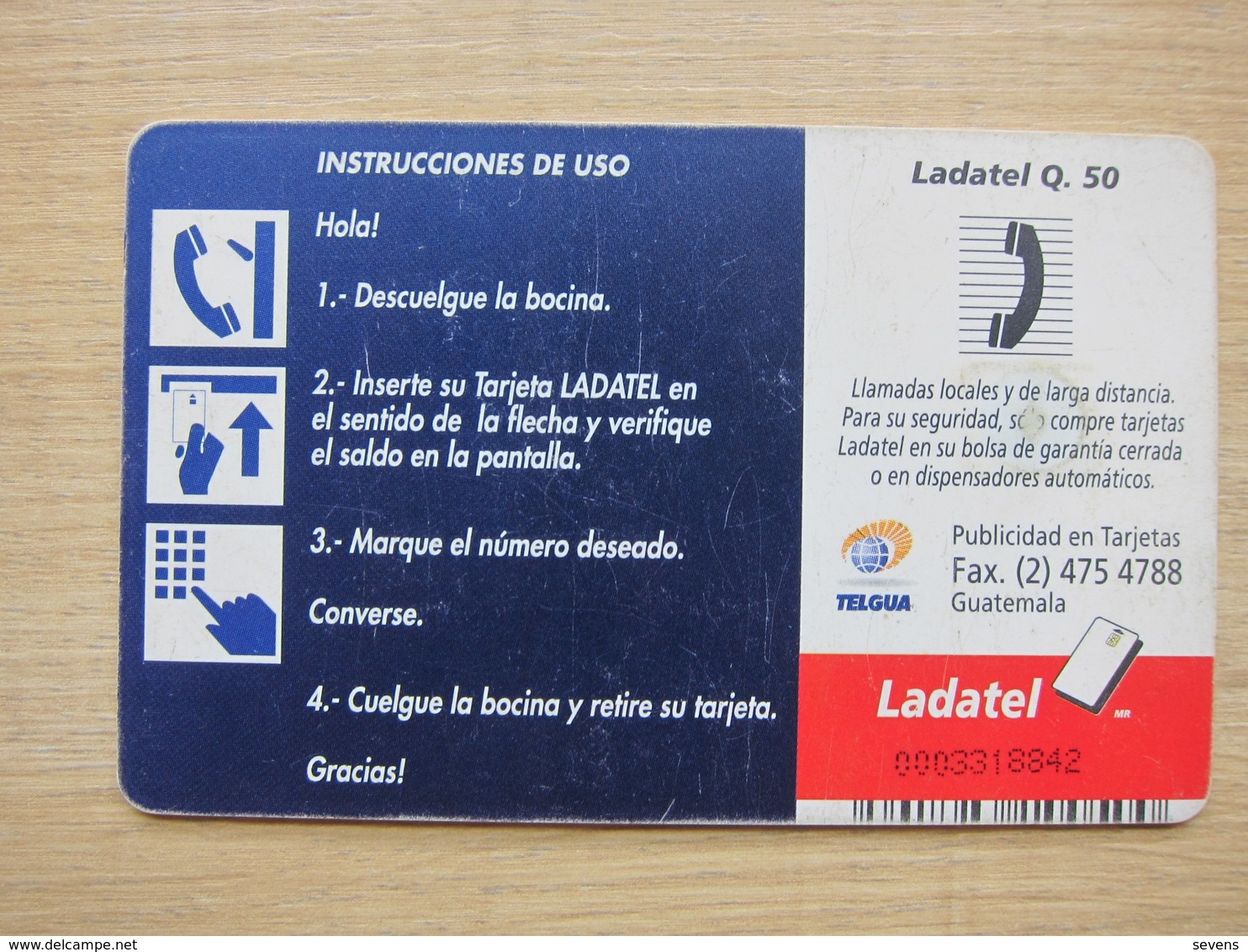 Chip Phonecard, Bird,used - Guatemala