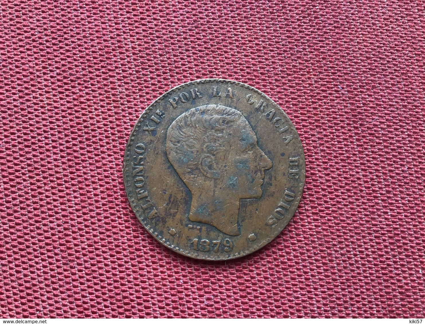 ESPAGNE Monnaie De 10 Centimos 1879 - Münzen Der Provinzen