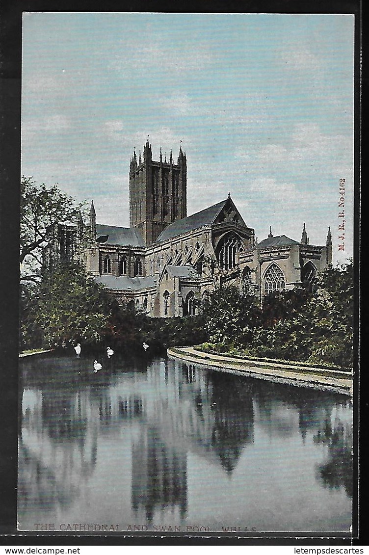 REPRODUCTION ANGLETERRE - Wells, The Cathedral And Swan Pool - Wells
