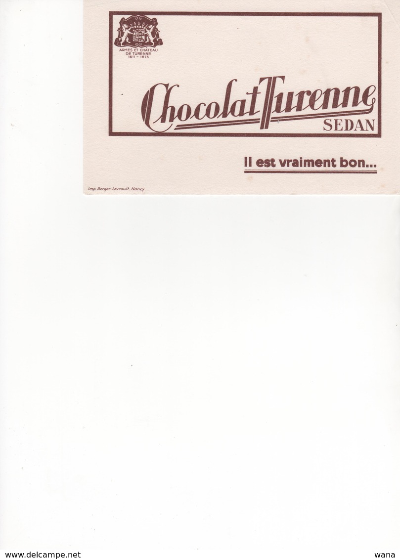 Buvard Chocolat Turenne à Sedan - Cocoa & Chocolat