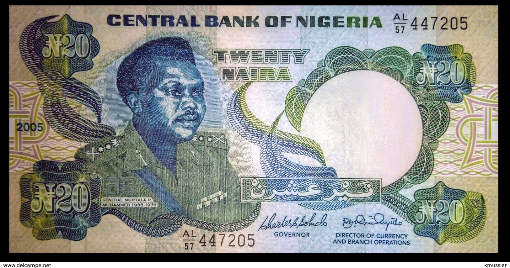 # # # Banknote Nigeria 20 Naira 2005 UNC # # # - Namibia