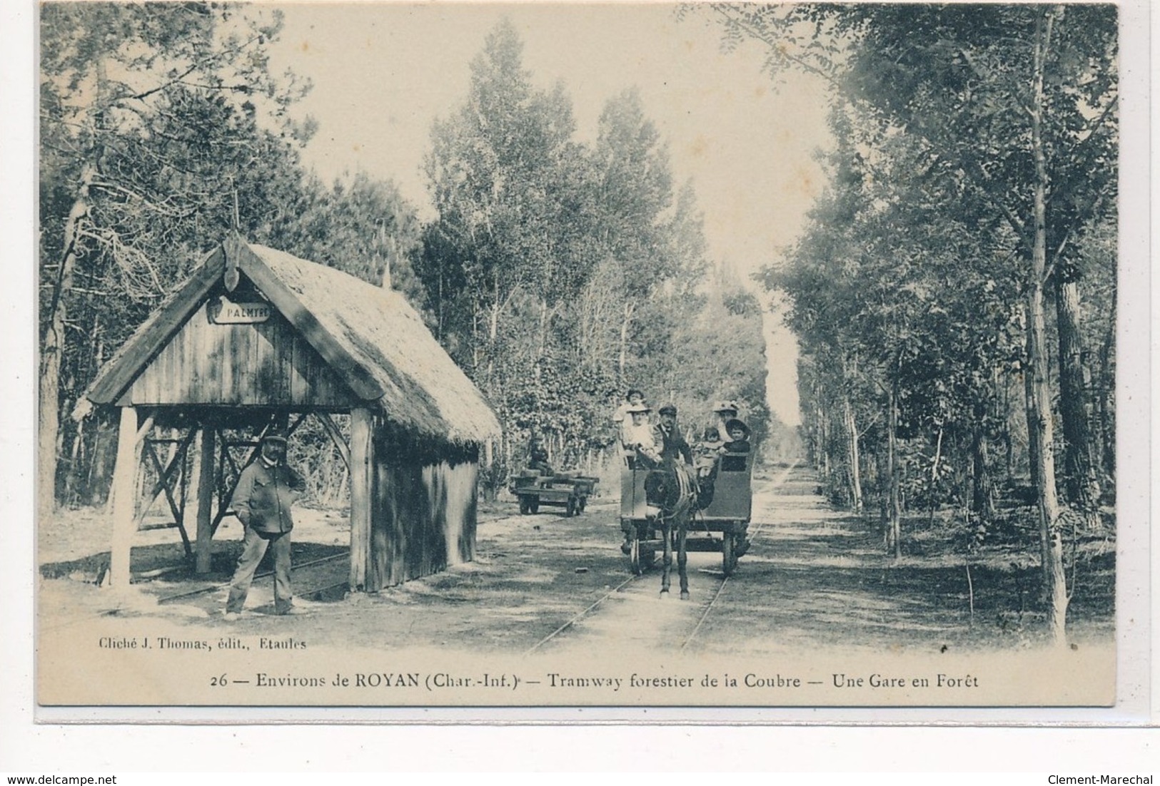 Environs ROYAN : Tramway Forestier De La Coubre, Une Gare En Forêt - Tres Bon Etat - Royan