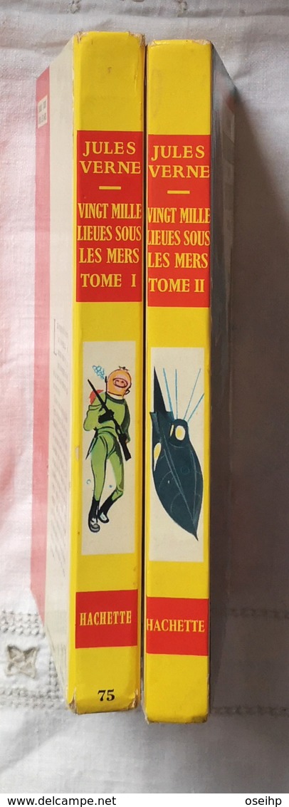 VINGT MILLE LIEUES SOUS LES MERS Jules Verne  Illustrations Jean Reschofsky - Idéal Bibliothèque 1971-72 - Ideal Bibliotheque