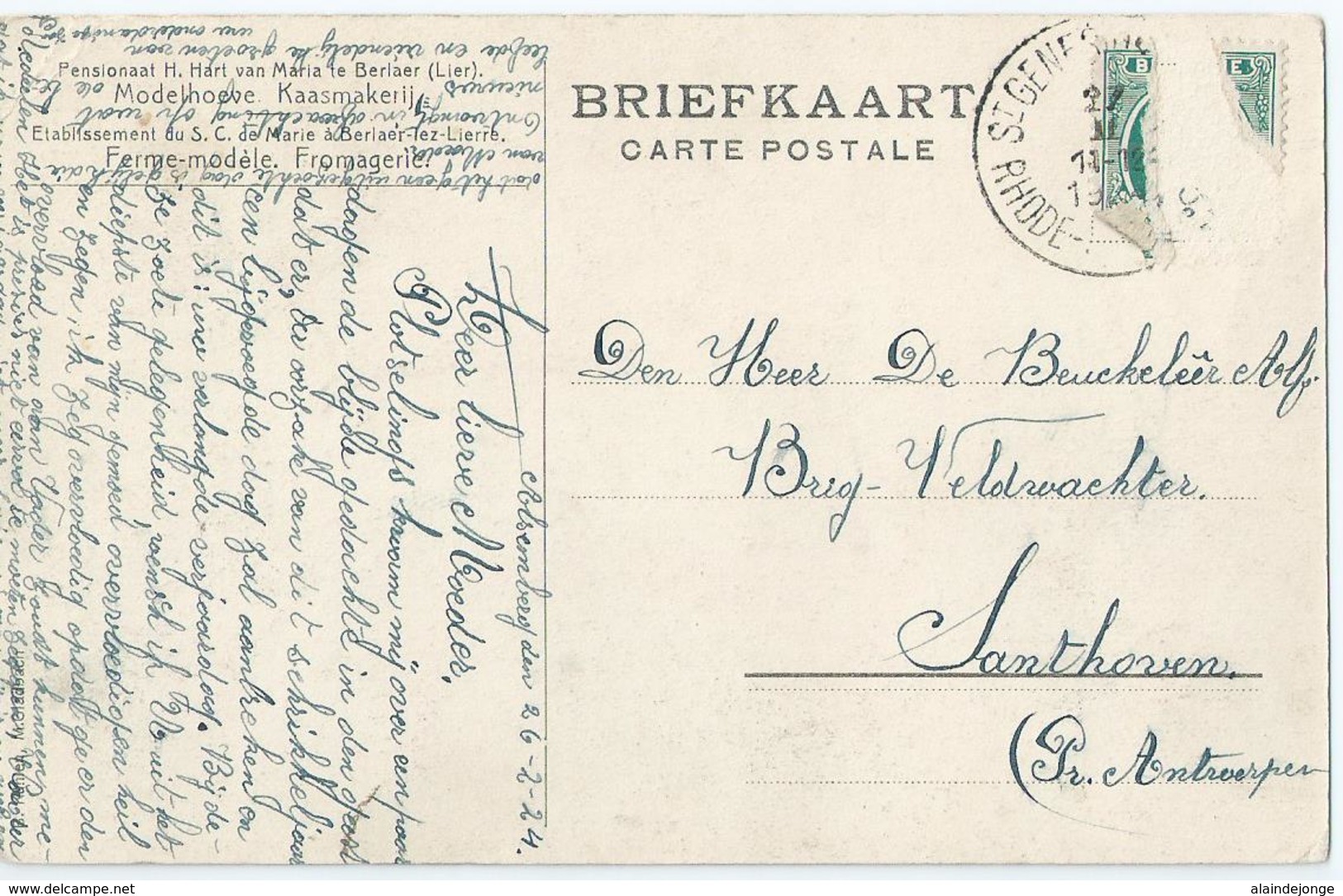 Berlaar - Berlaer - Pensionaat H. Hart Van Maria Te Berlaer - Kaasmakerij - 1924 - Berlaar