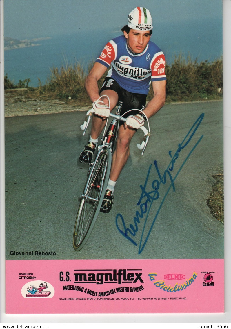 GIOVANNI RENOSTO  SIGNEE MAGNIFLEX 1981 FORMAT 24 X 16.8 CMS - Cyclisme