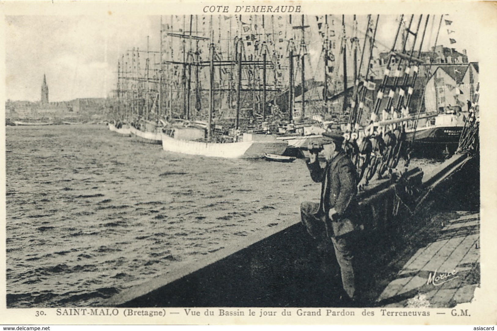 Bateau Terre Neuve Pardon à St Malo Nommé Sémillante  . Peche Morue . Cod . - Sonstige & Ohne Zuordnung