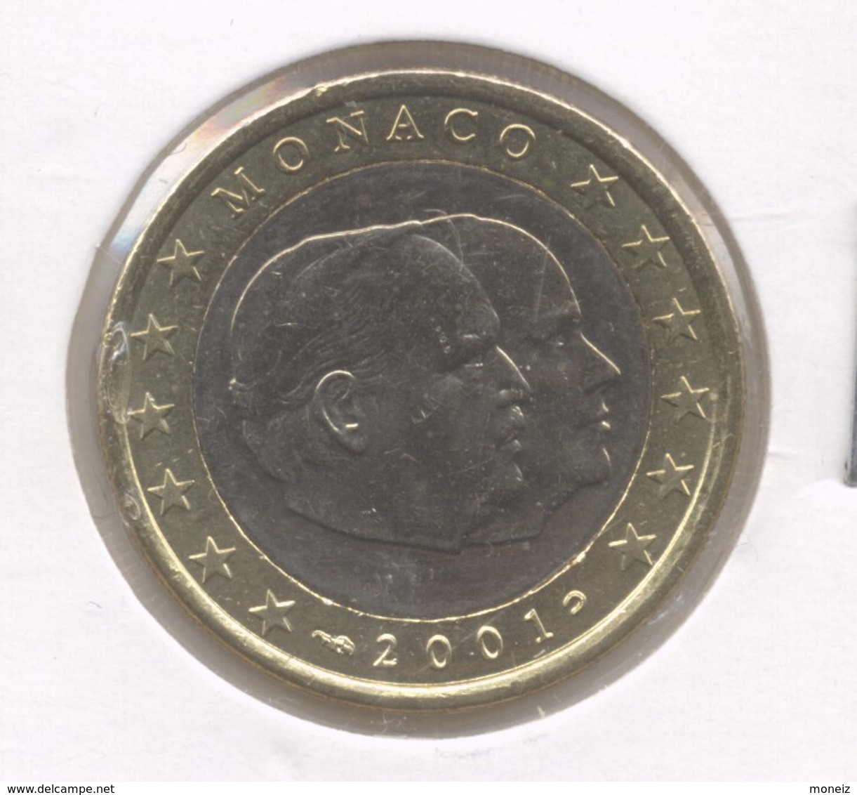 1 EURO MONACO 2001 SUP - Monaco