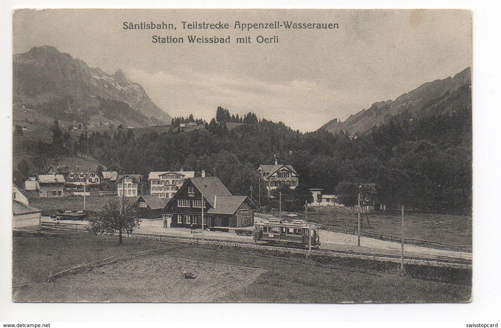 APPENZELL-WASSERAUEN Säntisbahn Teilstrecke Station Weissbad Mit Oerli - Weissbad 