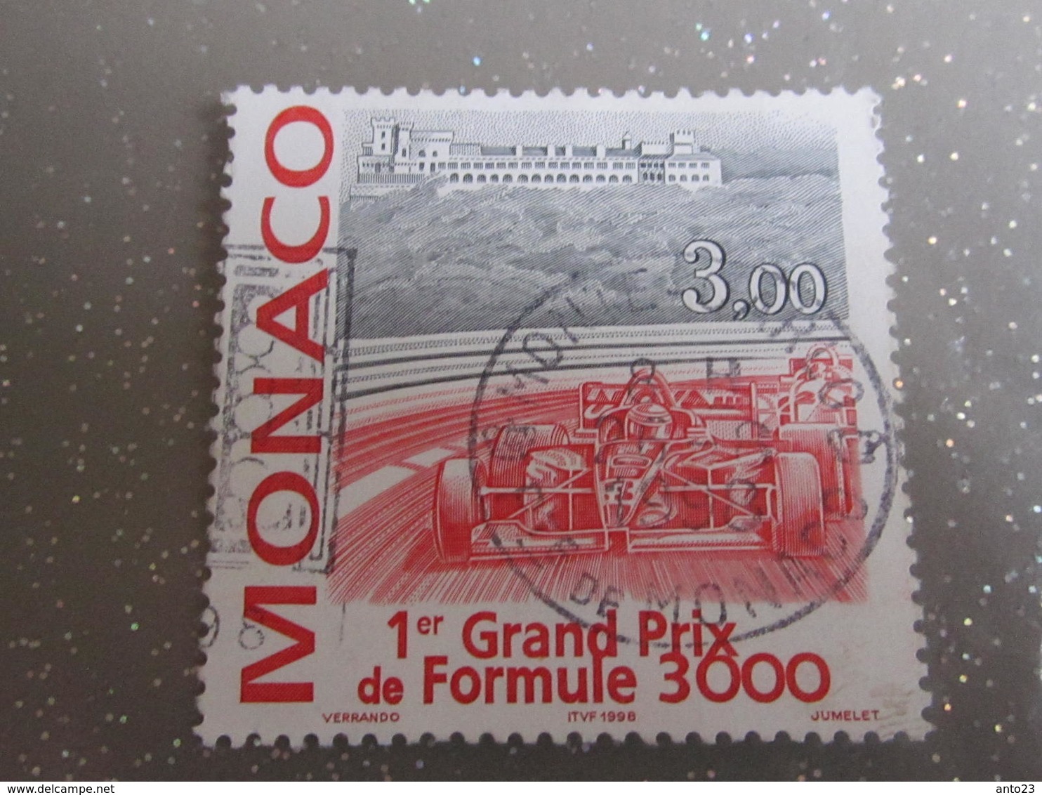 Monaco Poste Obl (Yv:2160 Mi 2410) Yv:1 Euro 1.Grand Prix De Formule 3000 (cachet Rond) - Usados