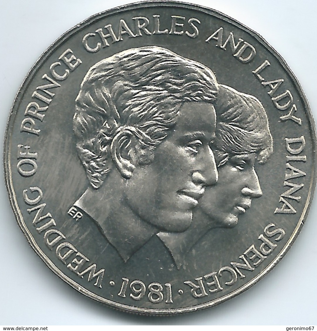 Uganda - 1981 - 10 Shillings - Prince Charles & Lady Diana Royal Wedding - KM21 - Only 10,000 Minted - Oeganda