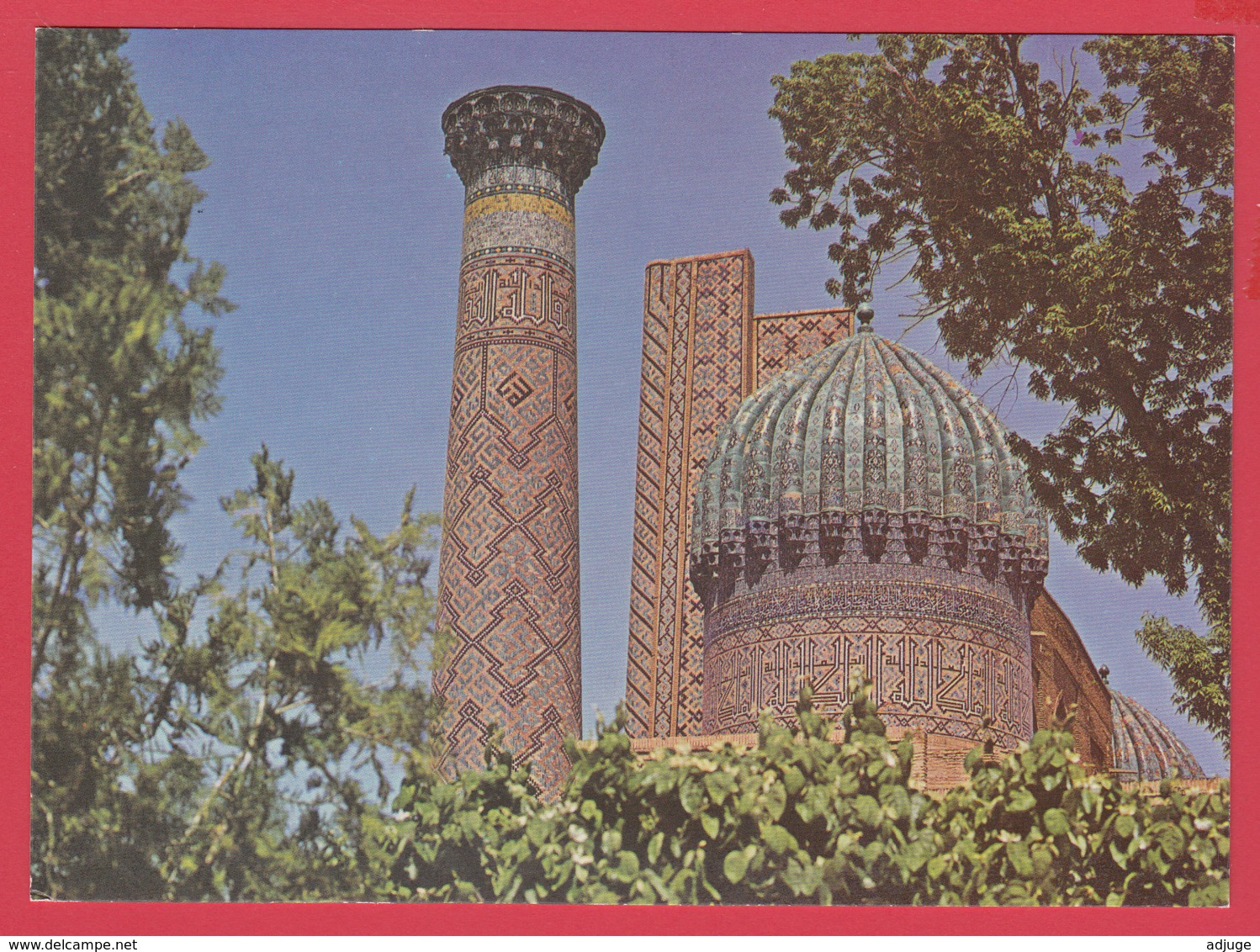 Ouzbékistan - SAMARKAND - Médersa Chir-Dor * SUP* Scan Reco/verso - Ouzbékistan