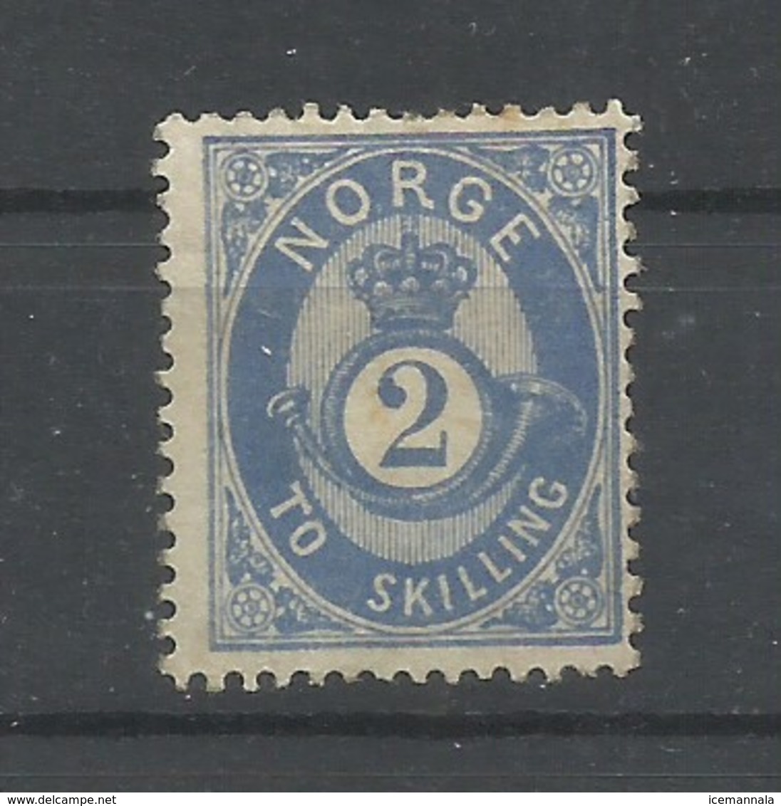 NORUEGA  YVERT  17   MH  * - Unused Stamps