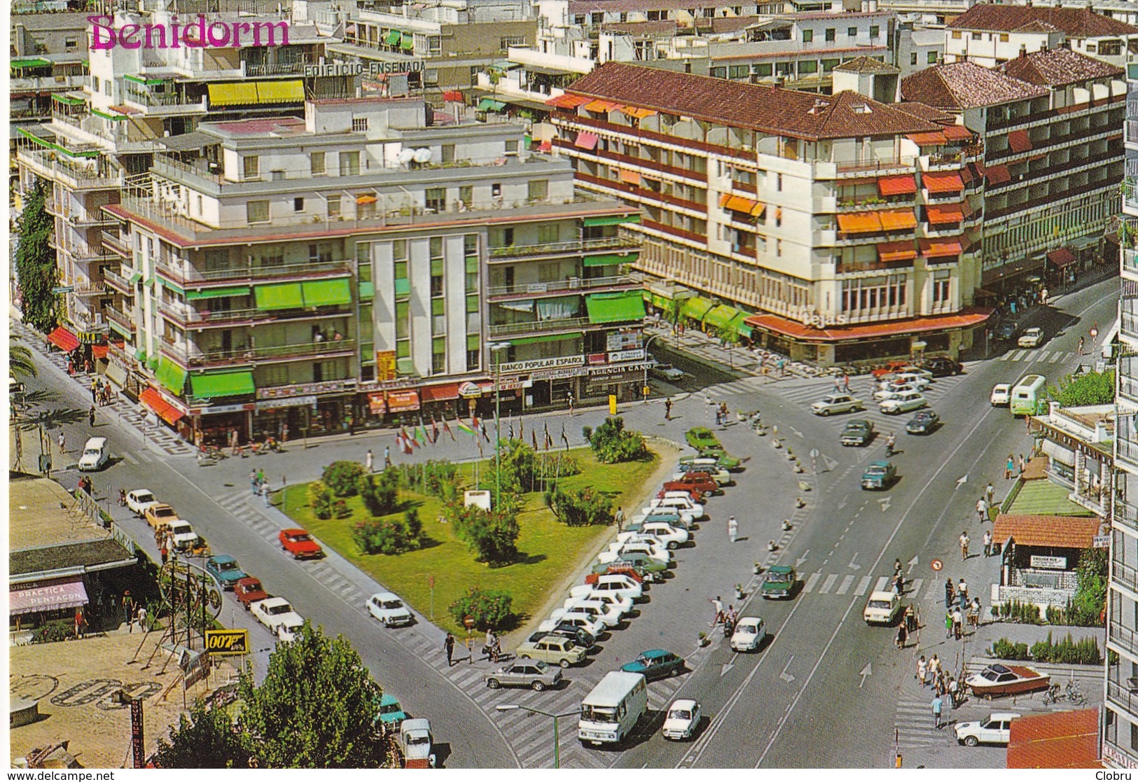 Espagne, Benidorm, Vista Aerea Plaza Hispanidad - Alicante