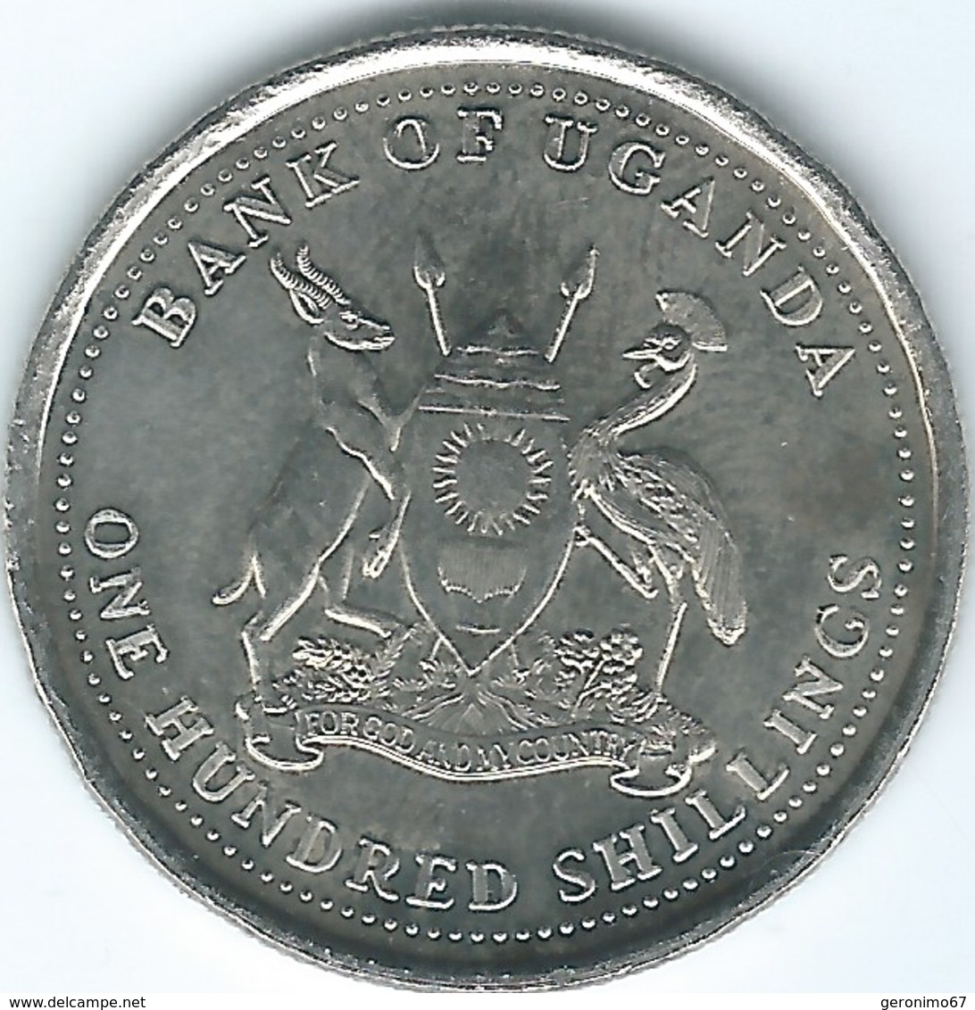 Uganda - 1998 - 100 Shillings - KM67 - Non Magnetic - Uganda