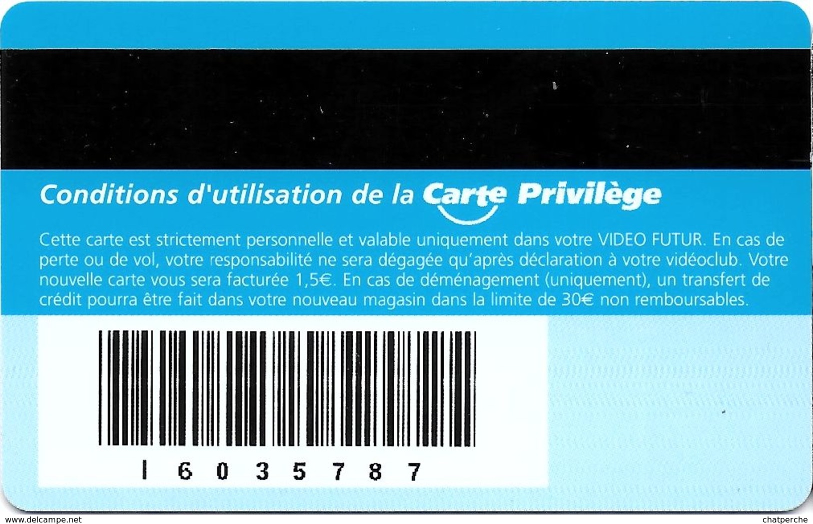 VIDÉO FUTUR CARTE ABONNEMENT CARTE PRIVILÈGE L'AUTRE IMAGE VARIANTE SUR GLOBE BAS DROIT - Subscription