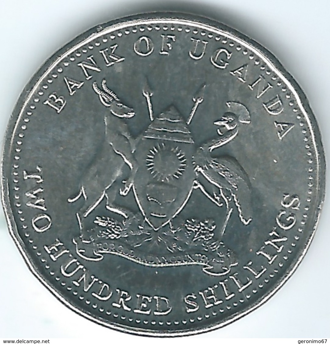 Uganda - 2008 - 200 Shillings - KM68a - Magnetic - Ouganda