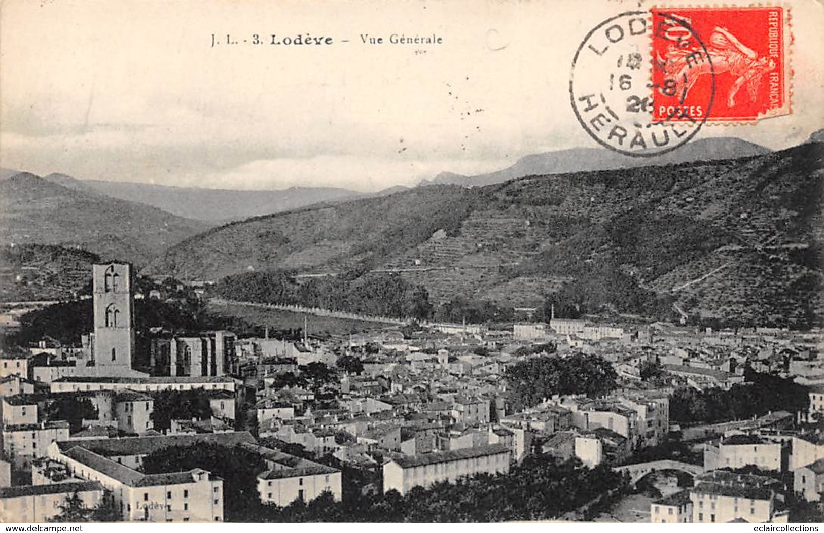 Lodève          34           Vue Générale   2          (Voir Scan) - Lodeve