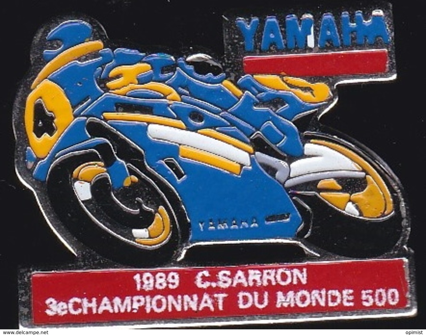 64944- Pin's.Moto Yamaha.1989.C.Carron. - Motorfietsen