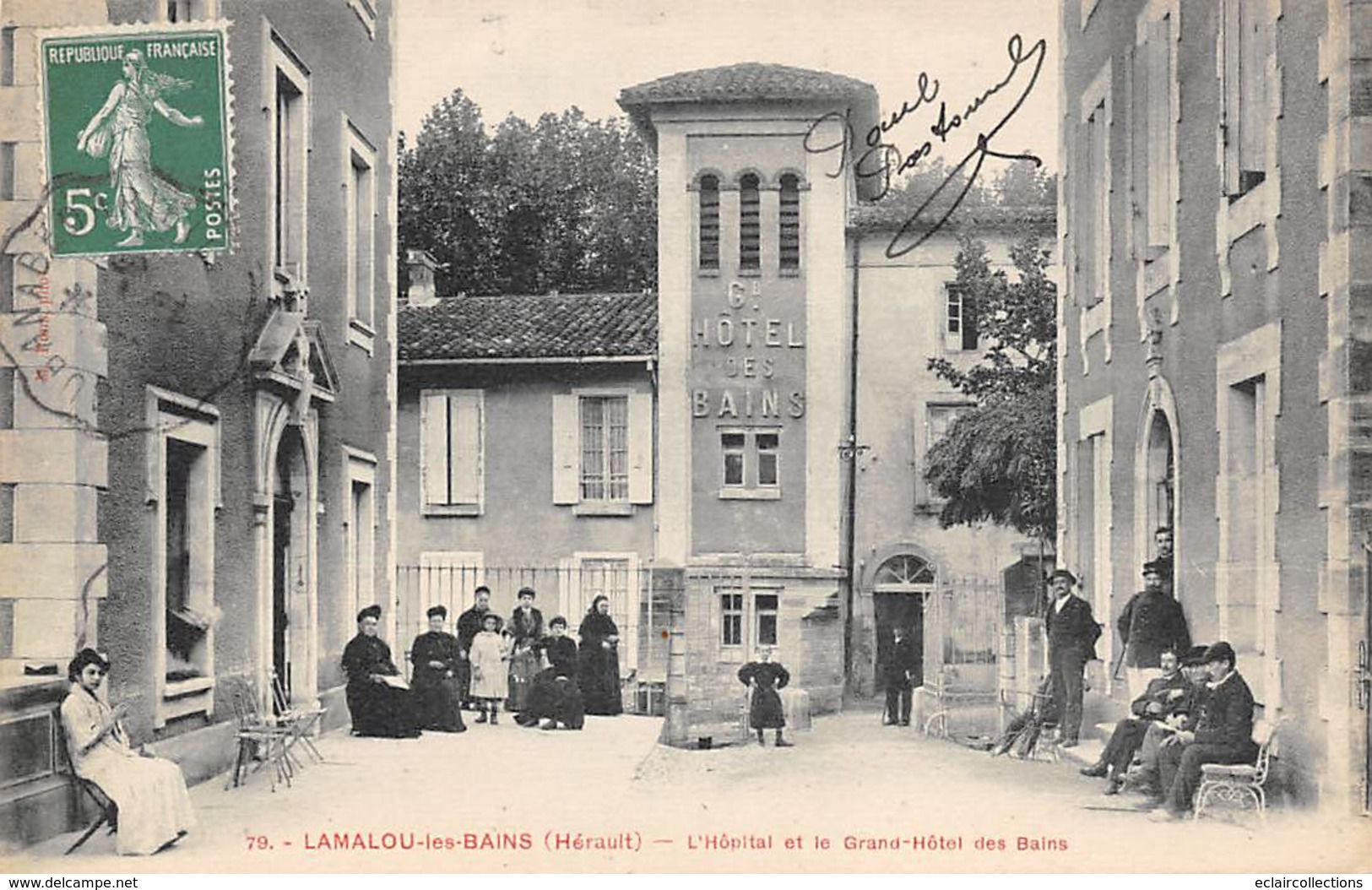 Lamalou Les Bains           34          Hôpital Et Grand Hôtel Des Bains     (Voir Scan) - Lamalou Les Bains