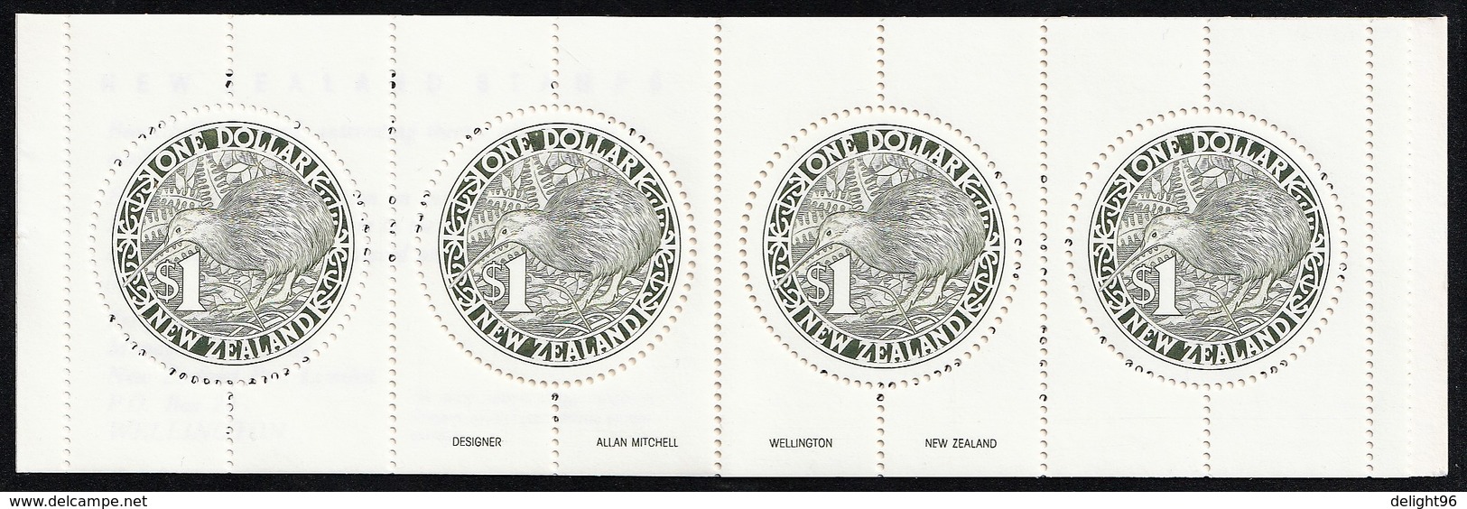 1988 New Zealand Round Kiwi Booklet (** / MNH / UMM) - Kiwi's