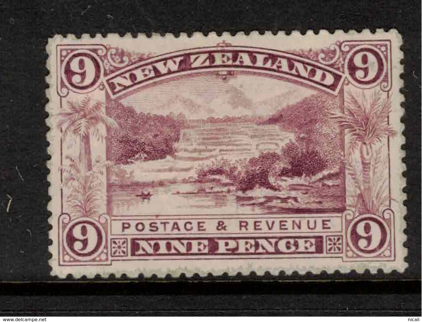 NZ 1898 9d Pink Terraces SG 256 HM ZZ109 - Ungebraucht