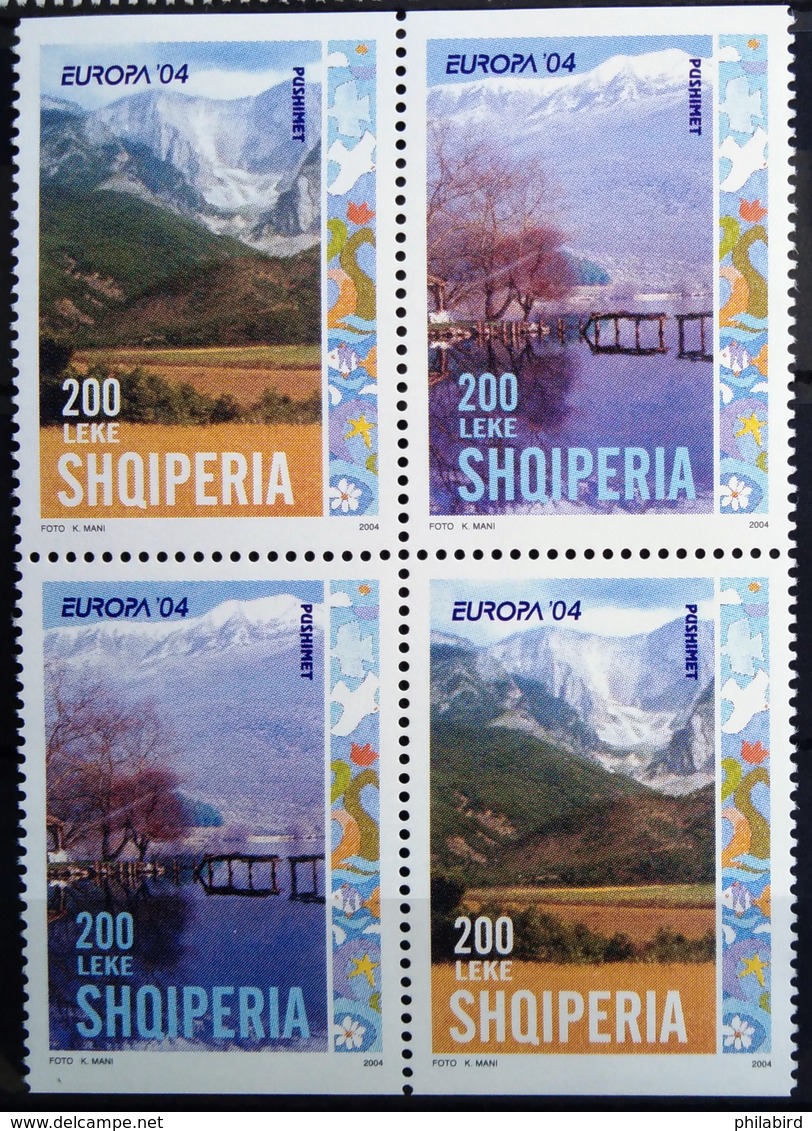 EUROPA        ANNEE 2004        ALBANIE         N° 2703a/b + 2704a/b           NEUF** - 2004