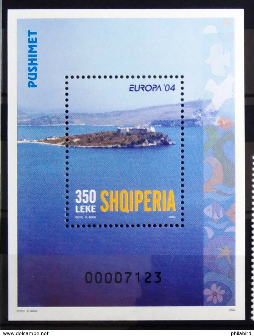 EUROPA        ANNEE 2004        ALBANIE         N° 2703/2704 + BF 115           NEUF** - 2004