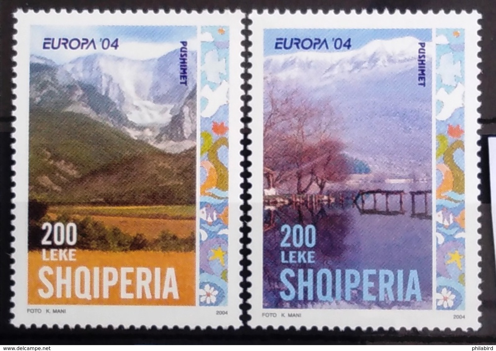 EUROPA        ANNEE 2004        ALBANIE         N° 2703/2704 + BF 115           NEUF** - 2004