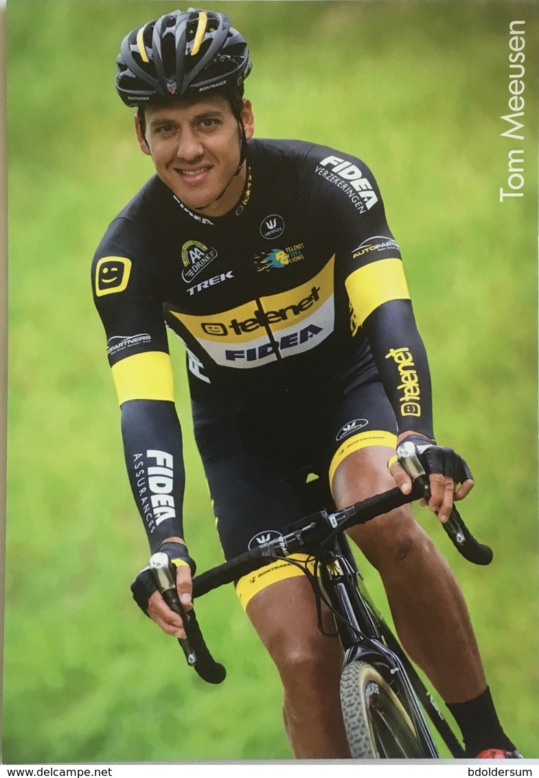 Postcard Tom Meeusen - Telenet-Fidea Lions - 2016/2017 - Cycling