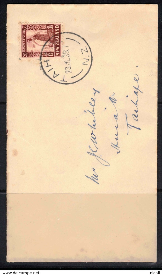 NZ 1935 1 1/2d Maori Woman On Cover SG 579 U #BIR169 - Lettres & Documents