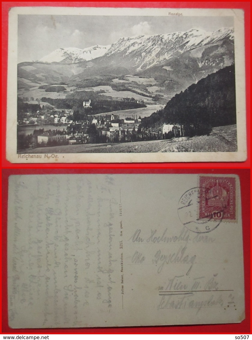 J1-Austria Vintage Postcard-Reichenau N.-Oe Raxalpe. - Raxgebiet