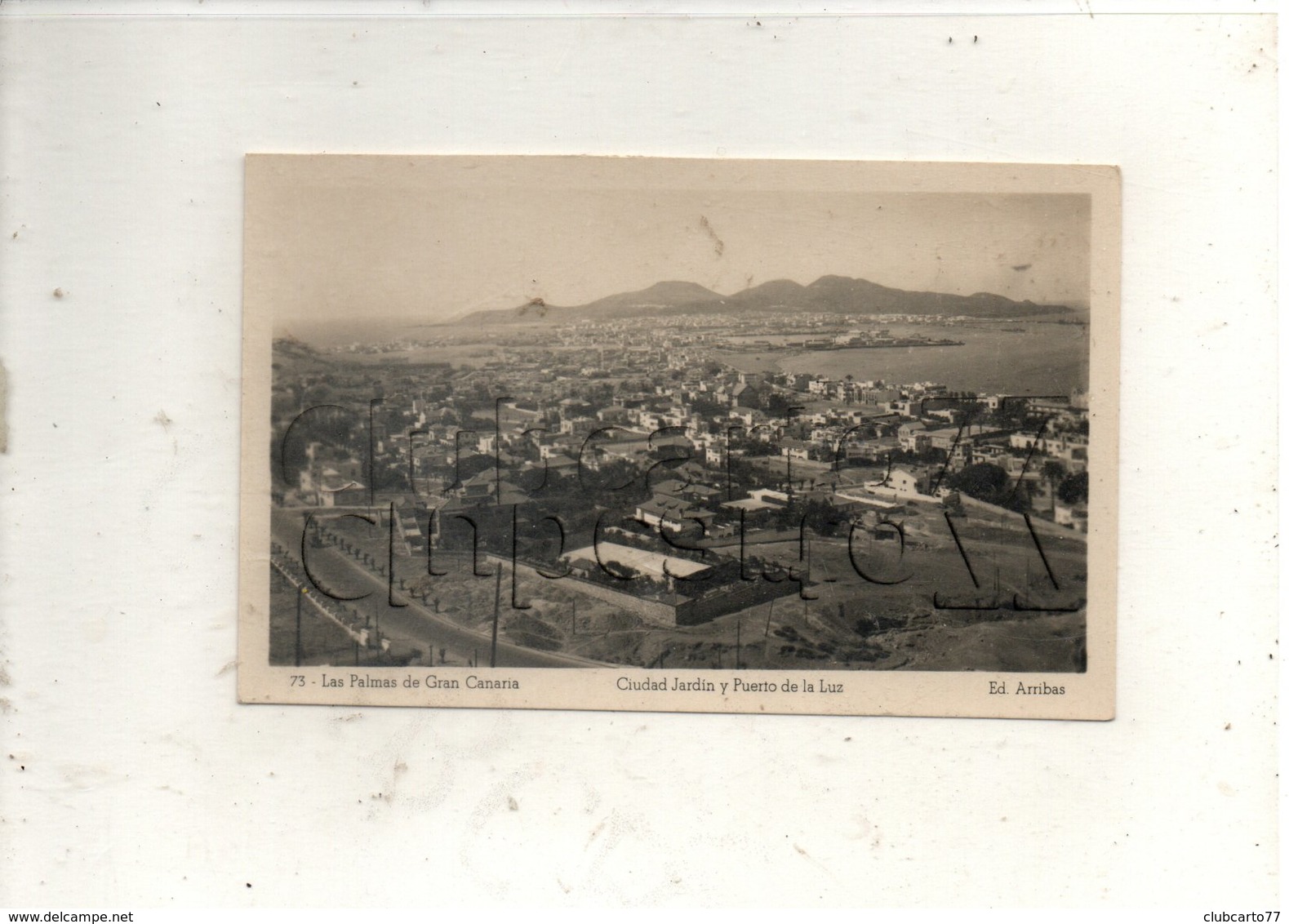 Las Palmas De Gran Canaria (Espagne, Islas Canarias) : Ciudad Jardin Y Puerto De La Luz En 1950 PF. - La Palma