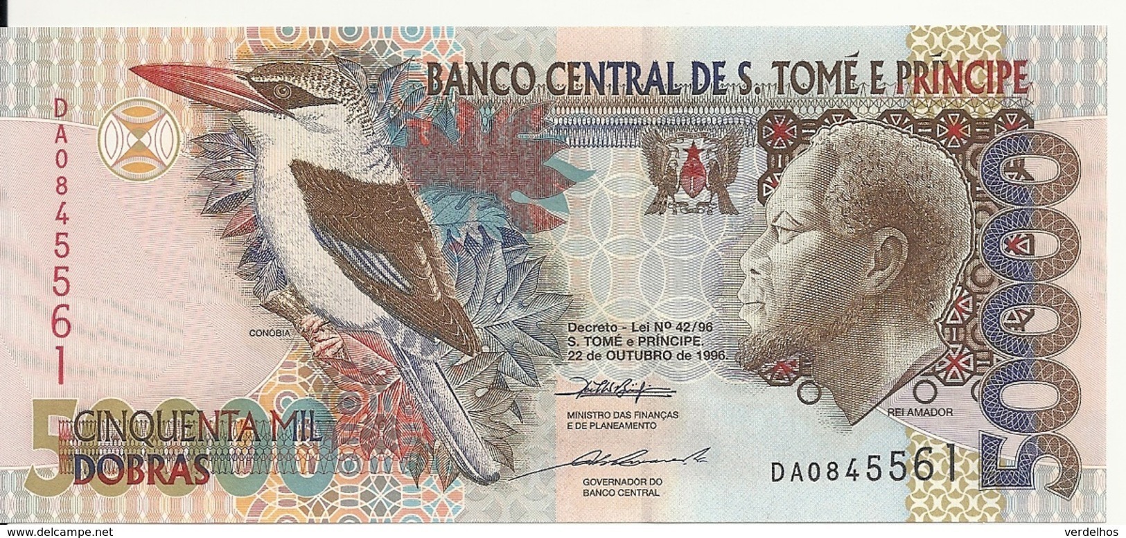 SAO TOME ET PRINCIPE 50000 DOBRAS 1996 UNC P 68 A - Sao Tomé Et Principe