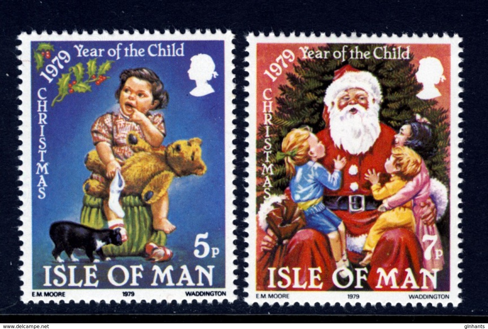 GB ISLE OF MAN IOM - 1979 CHRISTMAS YEAR OF THE CHILD FINE MNH ** SG 163-164 - Isle Of Man