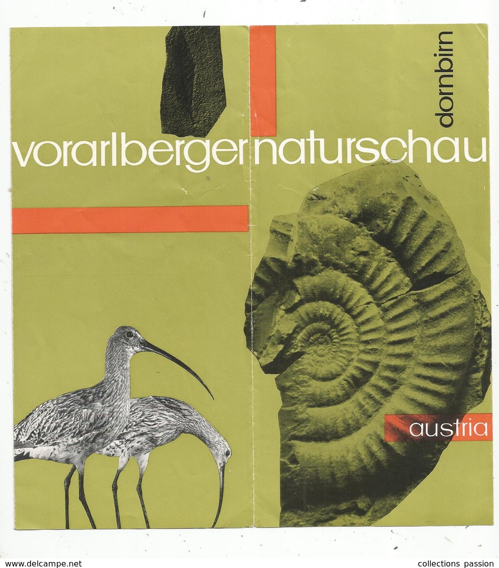 Dépliant Touristique, Autriche ,DORNBIRN , Naturschau ,Austria  , 6 Pages,   2 Scans , Frais Fr 1.55 E - Toeristische Brochures