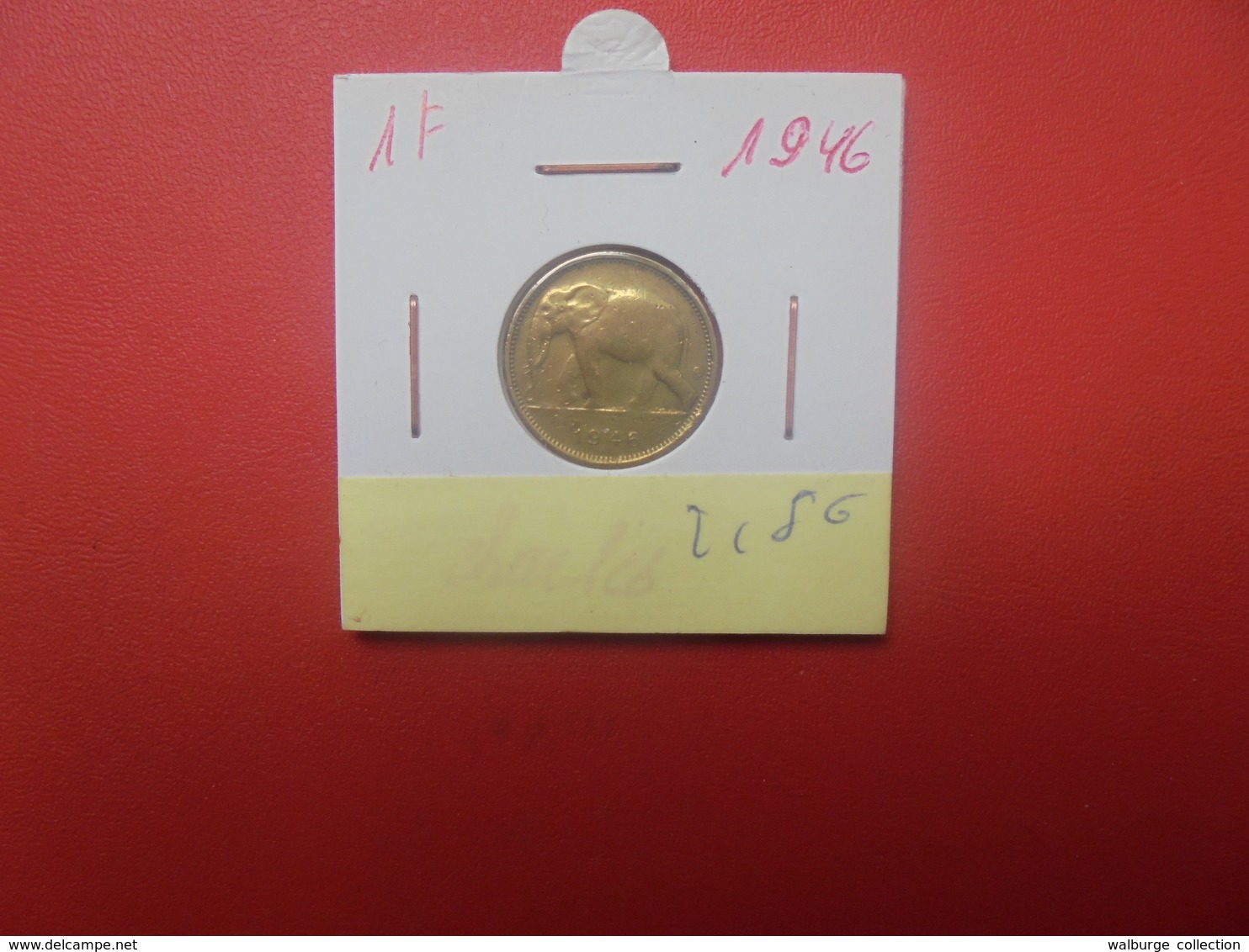 Congo Belge 1 Franc 1946 (A.12) - 1945-1951: Regencia