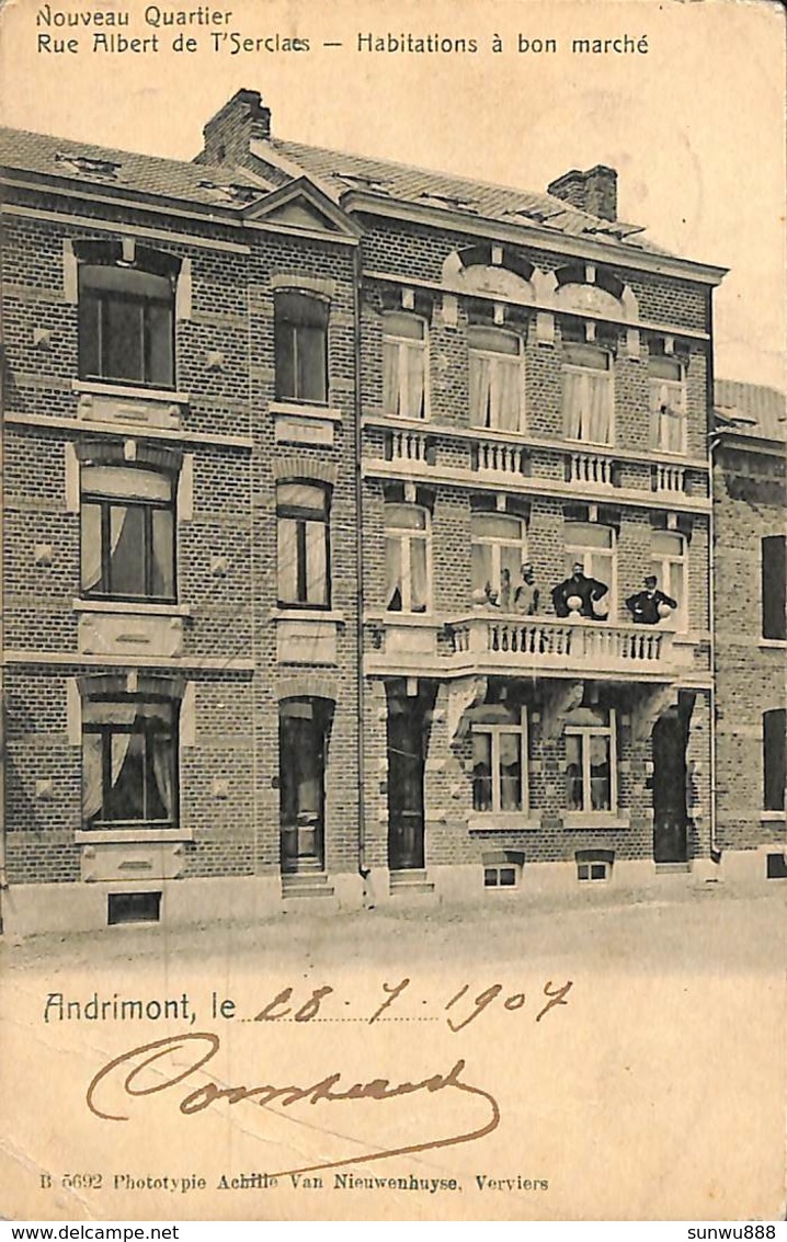 Andrimont - Nouveau Quartier - Habitations à Bon Marché (animée, Phototypie Achille Van Nieuwenhuyse ! :o) 1907) - Dison