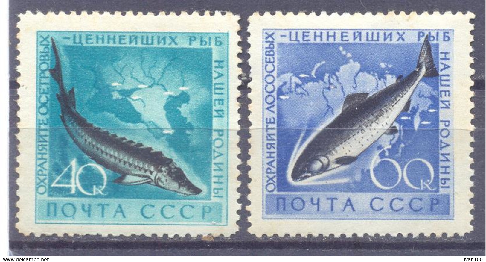 1959. USSR/Russia, Fisheries Protection, Mich. 2244/45, 2v, Mint/** - Neufs