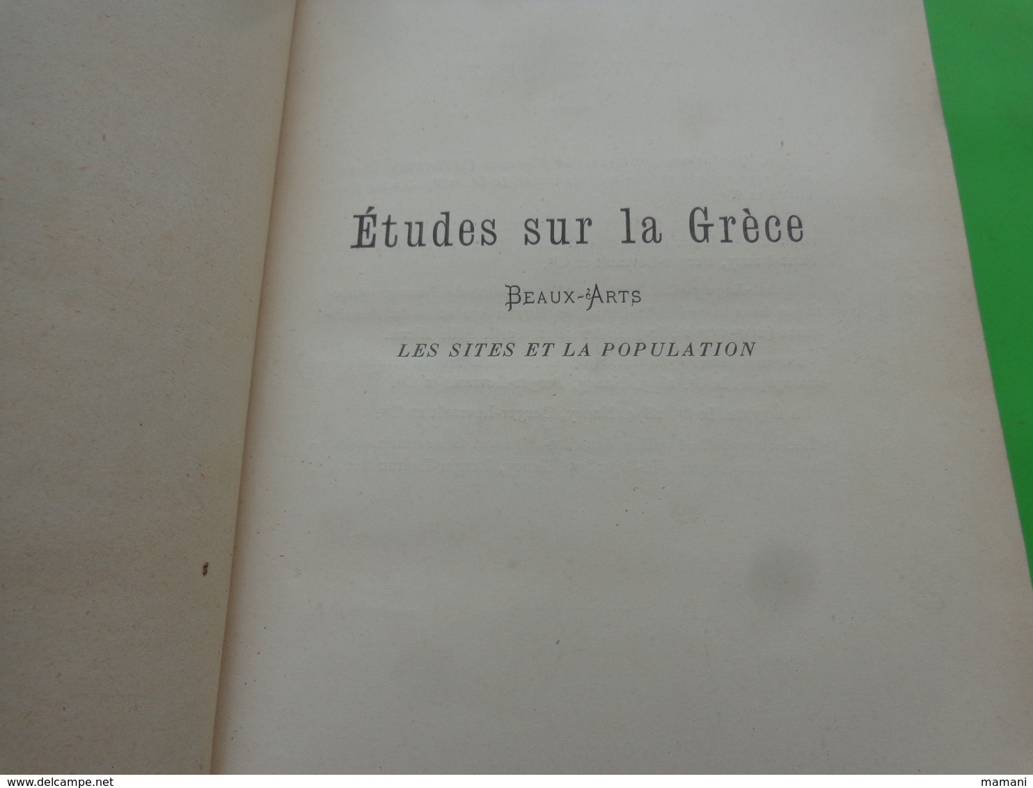 Livre Lycee Buffon Eleve Alberge-etudes Sur La Grece -beaux Arts -les Sites Et La Population -gabriel Thomas-1895 - Other & Unclassified