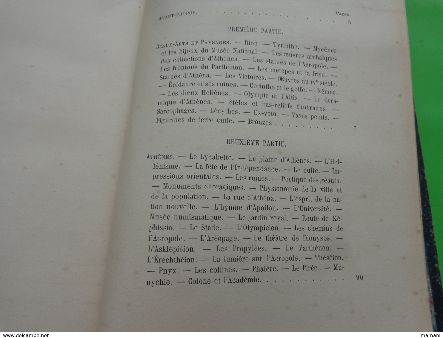 livre lycee buffon eleve alberge-etudes sur la grece -beaux arts -les sites et la population -gabriel thomas-1895