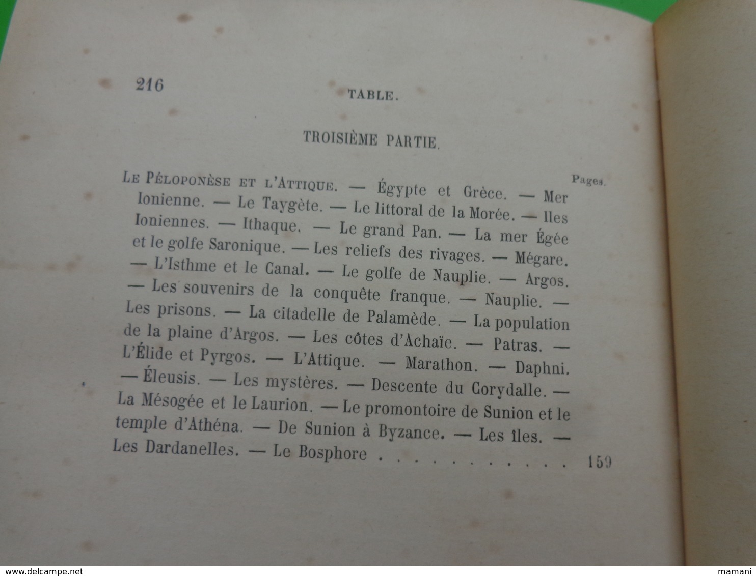livre lycee buffon eleve alberge-etudes sur la grece -beaux arts -les sites et la population -gabriel thomas-1895